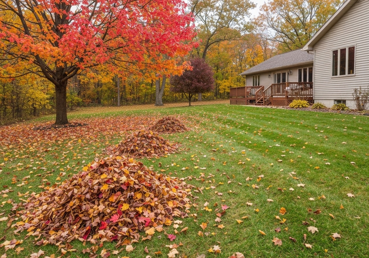 Why Fall Leaf Cleanup Protects Your Michigan Lawn